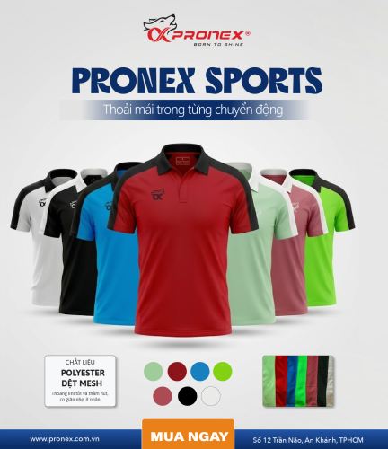 Áo Thể Thao Nam Có Cổ  Chất Co Dãn Mềm Mịn, Thoáng... 0